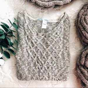 Maurices Sweaters - Marbled knit Sweater with Corset Sides Maurices Sweaters - Marbled knit Sweater with Corset Sides
